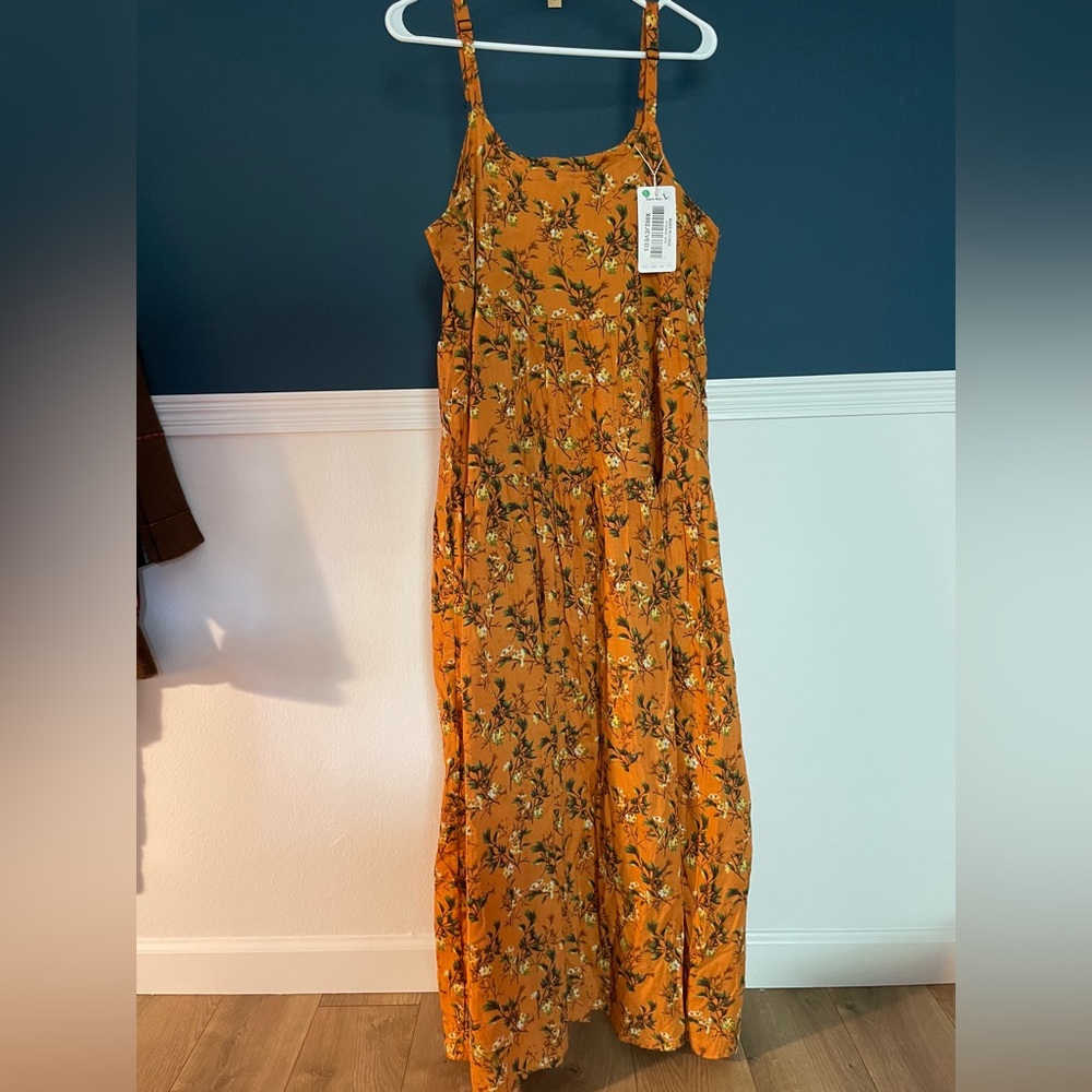 Orange maxi sundress
